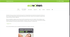 Desktop Screenshot of ecowomen.org