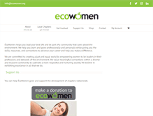 Tablet Screenshot of ecowomen.org
